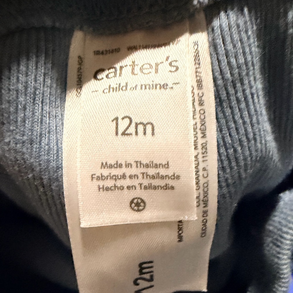 Lot: Carters Black & Grey Pants, Cat& Jack Red Sweater & Fruit tee, Old Navy - Picture 2 of 15